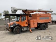 (South Beloit, IL) Altec LRV55, Over-Center Bucket Truck mounted behind cab on 2011 Freightliner M21