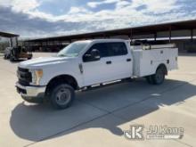 (Van Alstyne, TX) 2017 Ford F350 4x4 Crew-Cab Service Truck, Cooperative Owned Runs. Moves.