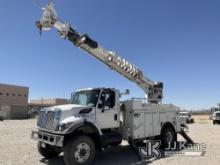 Altec DM47-TR, Digger Derrick rear mounted on 2009 International 7400 4x4 Utility Truck Runs, Moves 