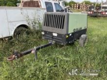 (San Antonio, TX) 2015 Sullair 185 Portable Air Compressor, trailer mtd No Title) (Jump to Start, Ru