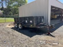 2005 Big Tex 12LP Dump Trailer Operates) (Back Gate Latch Broken.