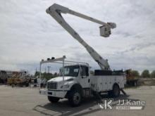 (Kansas City, MO) Altec AA755-MH, Material Handling Bucket Truck rear mounted on 2014 Freightliner M