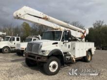 Altec AA755, Material Handling Bucket Truck rear mounted on 2006 International 7300 4x4 Utility Truc