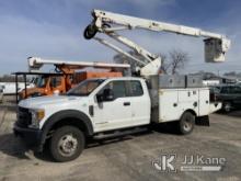 Altec AT40G, Articulating & Telescopic Bucket Truck mounted behind cab on 2017 Ford F550 4x4 Extende