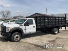 2016 Ford F550 Stake Truck Runs & Moves