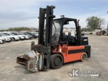 (South Beloit, IL) 2013 Lowry L180XDS Cushion Tired Forklift Runs, Moves, Operates) (Battery Needs t