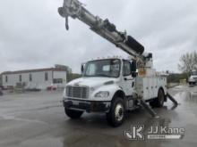 (Kansas City, MO) Altec DC47-TR, Digger Derrick rear mounted on 2014 Freightliner M2 106 4x4 Utility