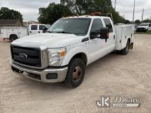 (Cypress, TX) 2016 Ford F350 Crew-Cab Service Truck Runs & Moves