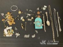 (Jurupa Valley, CA) Chains | assorted pieces | possible costume jewelry | authenticity unknown (Used