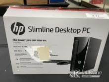 (Jurupa Valley, CA) Hp Desktop (New) NOTE: This unit is being sold AS IS/WHERE IS via Timed Auction