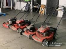 (Jurupa Valley, CA) Qty 4 Lawnmowers. Units not tested. (Used) NOTE: This unit is being sold AS IS/W