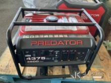 1 Predator 4375 Generator (Used) NOTE: This unit is being sold AS IS/WHERE IS via Timed Auction and 