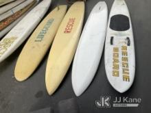 (Jurupa Valley, CA) 5 Paddle-boards / Surfboards (Used) NOTE: This unit is being sold AS IS/WHERE IS