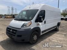 2014 RAM Promaster 2500 Cargo Van Runs & Moves, Check Engine Light On, Body & Rust Damage