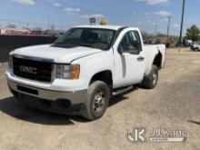 2012 GMC Sierra 2500 4x4 Pickup Truck Runs & Moves) (Jump To Start, Traction Control Light, Drivers 