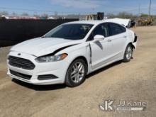 2016 Ford Fusion 4-Door Sedan Runs, Moves, Wrecked, Check Engine Light, Runs Rough, Low Fuel, Driver