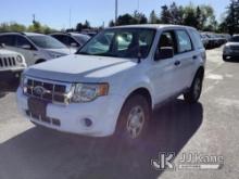 2012 Ford Escape 4-Door Sport Utility Vehicle Runs & Moves, Low Fuel, Body & Rust Damage