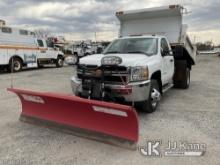 2013 Chevrolet Silverado 3500HD 4x4 Dump Truck Runs, Moves & Dump Operates, Body & Rust Damage) (Plo