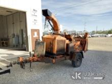 2015 Altec DRM12 Chipper (12in Drum), trailer mtd. Not Running, Condition Unknown, No Crank, Rust Da