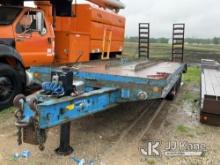 1992 Dakota Tri-Axle Flatbed Trailer Jack Operates