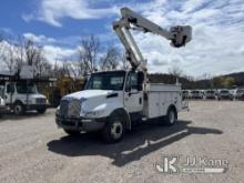 Altec TA40, Articulating & Telescopic Bucket mounted behind cab on 2006 International 4300 Service T