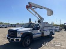 Versalift SST40EIH-01, Articulating & Telescopic Bucket Truck mounted on 2013 Ford F550 4x4 Service 