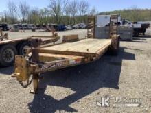 2019 Monroe Towmaster T-12D T/A Tagalong Equipment Trailer Worn Deck, Rust Damage