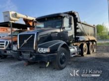 2007 Volvo VHD Tri-Axle Dump Truck Blown Engine, Not Running Condition Unknown, Body & Rust Damage, 