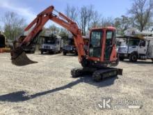 2015 Kubota KX91-3 Super Series Mini Hydraulic Excavator Runs, Moves & Operates, Seller States: Need