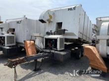 1986 American Road Machinery ALC-20 Portable Leaf Vacuum, Trailer Mtd. Runs, Dump Hydraulics Very Sl