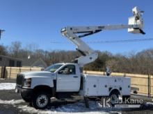 Versalift VST-40I, Articulating & Telescopic Material Handling Bucket Truck mounted behind cab on 20