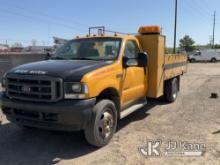 2004 Ford F550 Service Truck Runs, Moves, Rust, Seller States: Newer Transmission