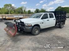 2010 Dodge RAM 2500 4x4 Crew-Cab Flatbed Truck Runs & Moves, Body & Rust Damage, Cracked Windshield,