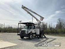 Terex XT70RM, Over-Center Bucket Truck rear mounted on 2014 Freightliner M2 106 Flatbed Truck Runs, 