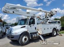 Altec AA55, Material Handling Bucket Truck rear mounted on 2019 International 4300 Utility Truck Jum