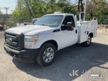 2014 Ford F350 Service Truck Runs & Moves, Check Engine Light On, Body & Rust Damage