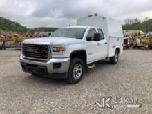 2015 GMC Sierra 3500HD 4x4 Crew-Cab High Top Service Truck Title Delay) (Runs & Moves, Rust & Paint 