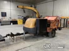 2008 Vermeer BC1000 Chipper (12in Drum), trailer mtd. Runs) (Hours Unknown, No Key