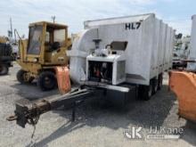 1987 Road Machinery Equipment ALC-20 Portable Leaf Vacuum, Trailer Mtd. Runs, Body & Rust Damage