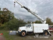 Terex/Telelect Commander C4050, Digger Derrick corner mounted on 2006 Ford F750 Utility Truck Runs, 