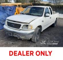 2002 Ford F150 4x4 Pickup Truck Not Running , Missing Head Light