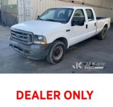 2003 FORD F-250 Crew-Cab Pickup Truck, 4/10/24 pulled need poa. mdc Runs & Moves) (Missing Catalytic