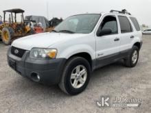 2007 Ford Escape Hybrid 4-Door Hybrid Sport Utility Vehicle Runs & Moves, Driver Side Window Not Fun