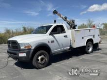 2012 Dodge RAM 2500 Service Truck Runs, Moves & Crane Operates) (Check Engine Light On