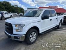 2015 Ford F150 4x4 Crew-Cab Pickup Truck Duke Unit) (Runs & Moves) (Check Engine Light On, Body/Pain