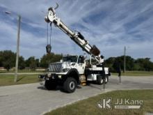 Altec DT80, Digger Derrick rear mounted on 2014 International 7600 6x6 Flatbed/Utility Truck Duke Un