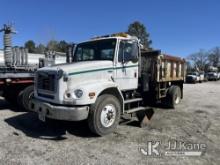 Stetco 950T/13, Catch Basin Cleaner mounted behind cab on 2000 Freightliner FL112 S/A Dump Truck Eng