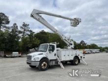 Altec AA55E, Material Handling Bucket Truck rear mounted on 2015 Freightliner M2 106 Utility Truck R