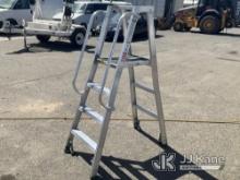 Rolling Ladder (Missing Hardware for Platform) NOTE: This unit is being sold AS IS/WHERE IS via Time