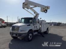 HiRanger TL50M, Articulating & Telescopic Material Handling Bucket Truck rear mounted on 2012 Intern